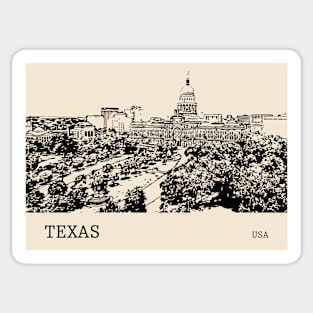 Texas State USA Sticker